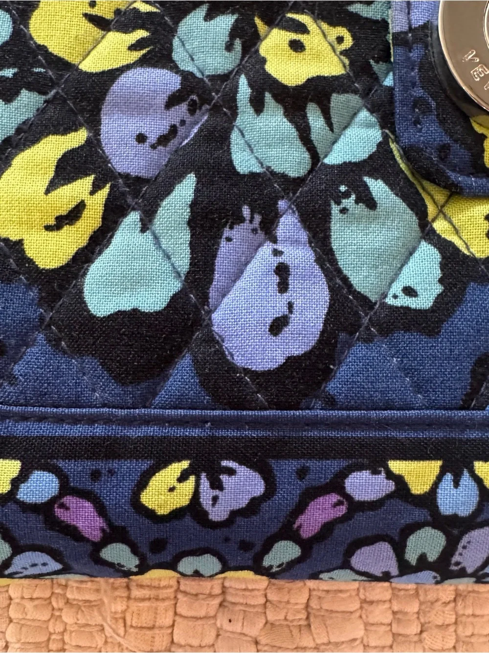 Vera Bradley Indigo Pop Backpack & Turn Lock Wallet Set